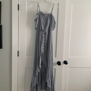 Boutique lavender off the shoulder dress